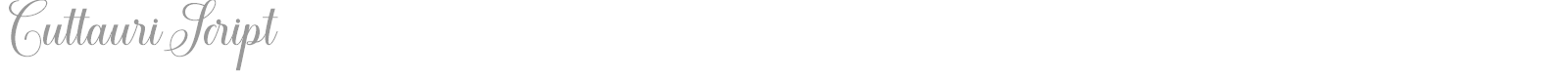 Cuttauri Script font preview